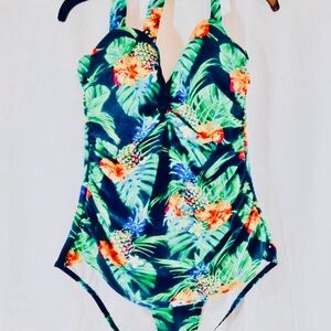 Tropical Floral One-Piece Swimsuit